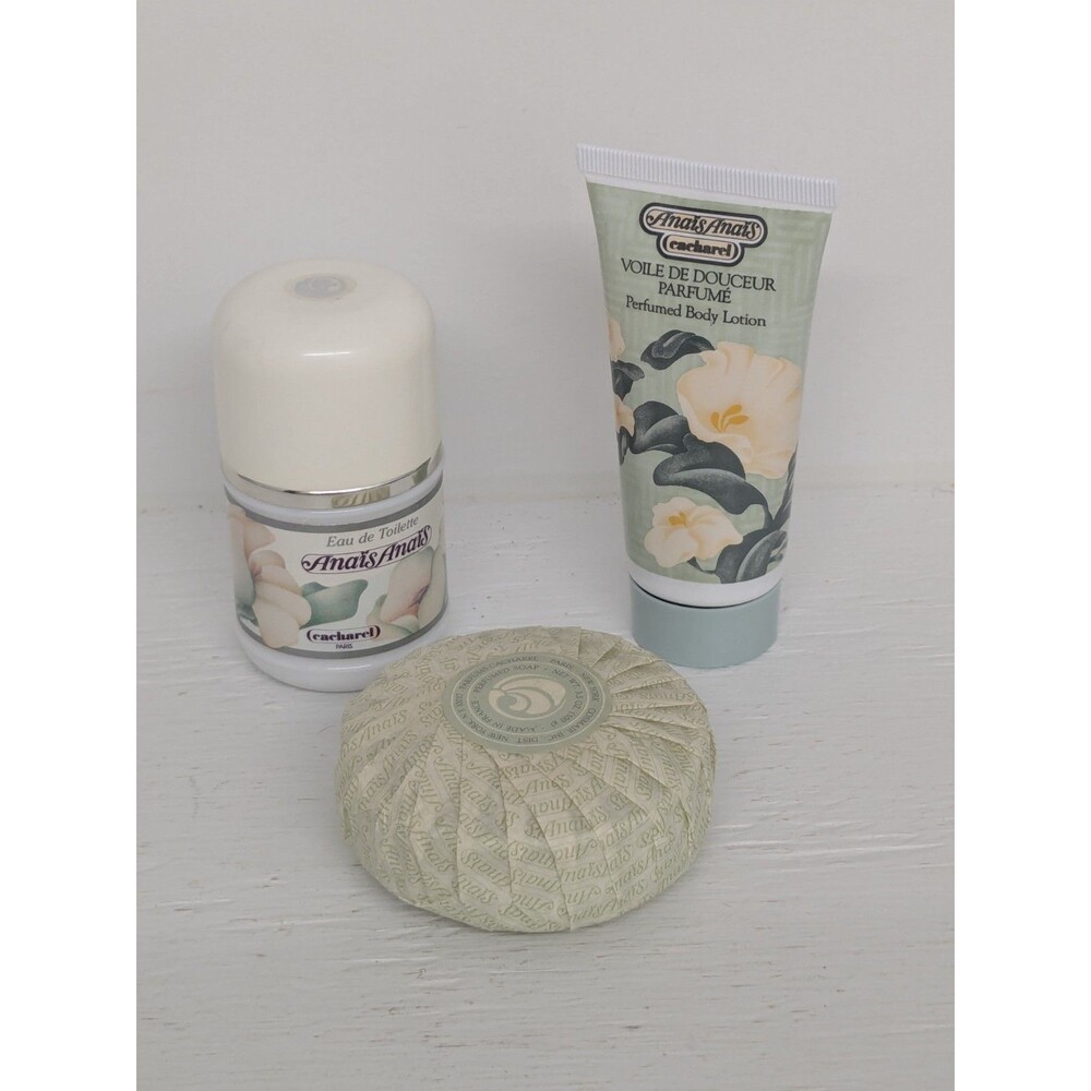 Vintage ANAIS ANAIS Cacharel Eau De Toilete 30 ml Perfume, Body Lotion, Soap Set